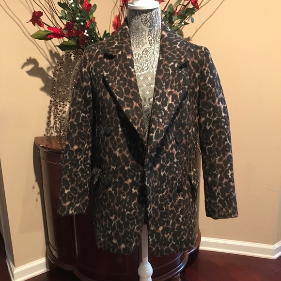 H&M Jackets & Blazers - 🛍Animal Print Winter Coat by H&M🛍